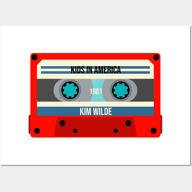 Kim Wilde Classic Cassette Tape Wall Art by PowelCastStudio